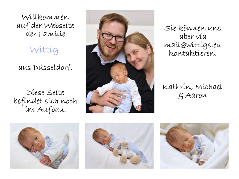 Bild der Familie Wittig mit Kontakt.